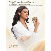 Load image into Gallery viewer, JewelPods C3 Wireless Bluetooth Earbuds, Jeweled Open-Ear Headphones, Gold_781
