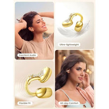 Load image into Gallery viewer, JewelPods C3 Wireless Bluetooth Earbuds, Jeweled Open-Ear Headphones, Gold_783

