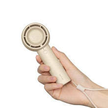 Load image into Gallery viewer, JISULIFE Mini Portable Fan-Bladeless Safe Design, Powerful Turbo Handheld Fan with 5 Speeds, 16Hrs Max Cooling TimeUSB Rechargeable, Small Pocket for Travel/Lash, Gifts For Girls/Women, Brown_1

