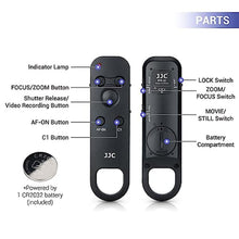Load image into Gallery viewer, JJC Wireless Bluetooth Remote Controller Replaces Sony RMT-P1BT for Sony A7R5 A7M4 ZV-E10 ZV1 ZV-E1 FX30 A1 A7C A6700 A6600 A6400 A6100 A7RIV A9II RX100VII RX0II_360
