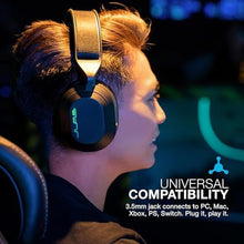 Load image into Gallery viewer, JLab Nightfall Wired Gaming Headset, 3.5mm, Black_3454
