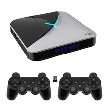 Load image into Gallery viewer, JMachen Retro Game Console Built in 45000+ Games, Plug and Play Video HDMI, Android 9.0 + EmuELEC 4.5 System, Emulator Compatible with 70+ Emulators, S905X3 Chip, 4K Output (JM6), Black_1
