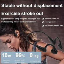 Load image into Gallery viewer, JNXIKOU Open Ear Bone Conduction Headphones Wireless Sport Earphones,10 Hours of Playback Time,IPX6 Waterproof Headphones for Gym Workout Swimming Running Cycling,8D Stereo Sound, Black_488
