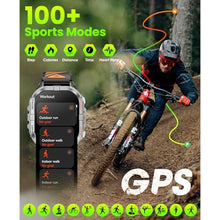 Load image into Gallery viewer, Joautrial Military Smart Watch for Men Built-in GPS with LED Flashlight Compass, 2.13" AMOLED Tactical Smart Watches with Answer/Make Calls, 3ATM Waterproof Fitness Tracker for iPhone Android (Black)_1992

