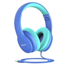Load image into Gallery viewer, JoySpark Wired Headphones for Kids, 85dB Volume Limit, 3.5mm Kids Headphones with Cord, Adjustable, Stereo Sound Foldable Toddler headsets for School-Blue_1
