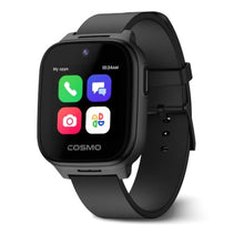 Load image into Gallery viewer, JrTrack 5 Kids Smart Watch by Cosmo | Best Kid-Safe Phone Watch | Precision Real-Time GPS Tracking | Call, Text, Activity, School Settings | Spotify Music | Parental Controls | SOS &amp; Safety Alerts, Black_1
