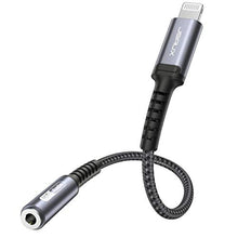 Load image into Gallery viewer, JSAUX Headphone Adapter for iPhone Lightning to 3.5mm Adapter [Apple MFi Certified] Compatible with iPhone 14 Pro Max/14 Plus/13 12 11 Pro Max/SE/XS-Gray, Grey_1
