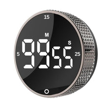 Load image into Gallery viewer, JUNVIL Digital Kitchen Timer - Magnetic Countdown Count Up Clock with Large LED Display, 5/15/25 Min Presets, 3 Volume Levels, Rotary Dial for Cooking, Productivity, Classroom, Fitness (1, Tarnish)_1

