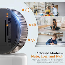 Load image into Gallery viewer, JUNVIL Digital Kitchen Timer - Magnetic Countdown Count Up Clock with Large LED Display, 5/15/25 Min Presets, 3 Volume Levels, Rotary Dial for Cooking, Productivity, Classroom, Fitness (1, Tarnish)_5833
