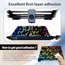 Load image into Gallery viewer, JUUPINE 3D Printer Platform K1C K1 Build Plate 235X235mm, Upgrade H1H Build Plate Flake+Galaxy Spring Steel Sheet for K1C/K1/ Ender-3 S1/S1 Pro/Ender-5 S1/Ender-3 V3/Ender-3 V3 KE/Ender-3V3 SE, FlakeGalaxyNoMagneticSticker_3886
