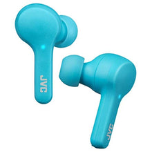 Load image into Gallery viewer, JVC Gumy Truly Wireless Earbuds Headphones, Bluetooth 5.0, Water Resistance(IPX4), Long Battery Life (up to 15 Hours) - HAA7TA (Blue)_1
