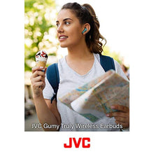 Load image into Gallery viewer, JVC Gumy Truly Wireless Earbuds Headphones, Bluetooth 5.0, Water Resistance(IPX4), Long Battery Life (up to 15 Hours) - HAA7TA (Blue)_1520
