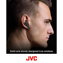 Load image into Gallery viewer, JVC RIPTIDZ True Wireless Headphones with Touch Sensor Operation, Single Ear use, IPX5, Bluetooth 5.1, Long Battery Life (up to 30 Hours) - HAA9TB (Black), Small_100

