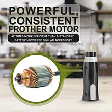 Load image into Gallery viewer, K-Brands Corded Electric Milk Frother with Plug in - Handheld Electric Whisk Stirrer Whipper - Foam Maker for Coffee, Latte, Cappuccino, Hot Chocolate Powerful Drink Mixer, Black_8066
