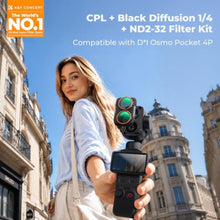 Load image into Gallery viewer, K&amp;F CONCEPT 3-Pack Filter Compatible with DJI Osmo Pocket 4P/Xtra Muse2 Pro_770
