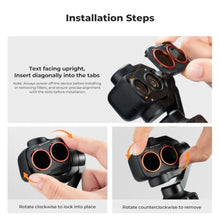Load image into Gallery viewer, K&amp;F CONCEPT 3-Pack Filter Compatible with DJI Osmo Pocket 4P/Xtra Muse2 Pro_773
