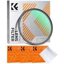 Load image into Gallery viewer, K&amp;F CONCEPT 52mm Black Diffusion 1/8 Filter, Mist Dreamy Cinematic Effect Filter for Video/Vlog/Portrait Photography K-Series_1
