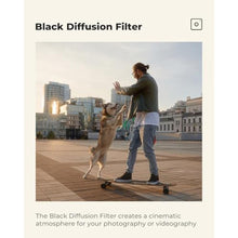 Load image into Gallery viewer, K&amp;F CONCEPT 52mm Black Diffusion 1/8 Filter, Mist Dreamy Cinematic Effect Filter for Video/Vlog/Portrait Photography K-Series_210
