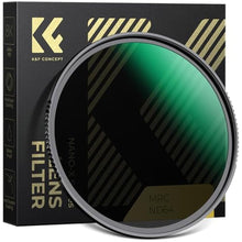 Load image into Gallery viewer, K&amp;F CONCEPT 52mm ND64 Lens Filter (6-Stop Fixed Neutral Density Filter), 28 Multi-Layer Coatings HD Waterproof Ultra Slim Nano-X Series Filter for Camera Lens4_1
