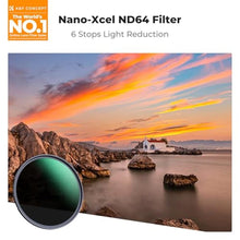 Load image into Gallery viewer, K&amp;F CONCEPT 52mm ND64 Lens Filter (6-Stop Fixed Neutral Density Filter), 28 Multi-Layer Coatings HD Waterproof Ultra Slim Nano-X Series Filter for Camera Lens4_890

