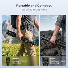 Load image into Gallery viewer, K&amp;F CONCEPT 63" Camera Tripod with Fluid Head, Black_279
