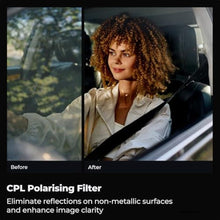Load image into Gallery viewer, K&amp;F CONCEPT 67mm Circular Polarizer Filter with Lens Cap Cleaning Cloth Optical Glass Ultra Slim 18 Multi-Layer Coatings Polarizing Filter for Camera Lens (K-Series)_674
