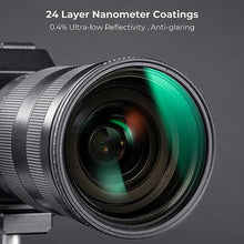 Load image into Gallery viewer, K&amp;F CONCEPT 82mm Variable ND2-400(1-9 Stops) Waterproof ND Lens Filter_7516
