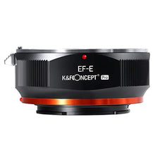 Load image into Gallery viewer, K&amp;F CONCEPT EF EF-S Lens to NEX Adapter Plus, Manual Focus Lens Adapter with Matting Varnish Design Compatible with Sony Alpha E Mount Mirrorless Cameras_1
