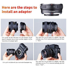 Load image into Gallery viewer, K&amp;F Concept Lens Mount Adapter Compatible with Contax/Yashica (Also Know as c/y) Lens to Fujifilm X-Pro1 Mirrorless Camera, Black_8128
