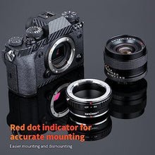 Load image into Gallery viewer, K&amp;F Concept Lens Mount Adapter Compatible with Contax/Yashica (Also Know as c/y) Lens to Fujifilm X-Pro1 Mirrorless Camera, Black_8130
