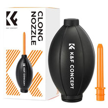 Load image into Gallery viewer, K&amp;F CONCEPT Silicone Air Blower with Long Nozzle,Individually Packaged, blacksilver_1
