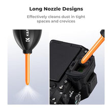 Load image into Gallery viewer, K&amp;F CONCEPT Silicone Air Blower with Long Nozzle,Individually Packaged, blacksilver_890
