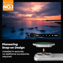 Load image into Gallery viewer, K&amp;F CONCEPT Snap-On ND2-32 Filter Compatible with iPhone 17 Pro &amp; Pro Max, Silver_132
