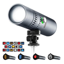 Load image into Gallery viewer, K&amp;F CONCEPT SP25C 25W Photography Flashlight with 20 Gobos, Gray_1
