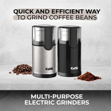 Load image into Gallery viewer, Kaffe Electric Coffee Blade Grinder w/Removable Cup - 4.5oz - Black (w/Cleaning Brush)_7051
