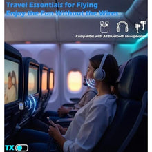 Load image into Gallery viewer, KAIY Bluetooth Adapter for Airplane Headphones, black_4881
