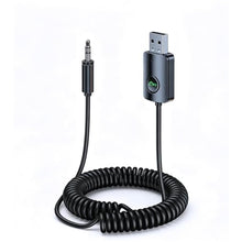 Load image into Gallery viewer, KAIY Bluetooth Car Adapter AUX HandsFree Calling &amp; Music, black_1
