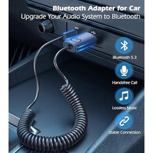 Load image into Gallery viewer, KAIY Bluetooth Car Adapter AUX HandsFree Calling &amp; Music, black_4740
