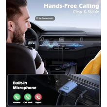 Load image into Gallery viewer, KAIY Bluetooth Car Adapter AUX HandsFree Calling &amp; Music, black_4742

