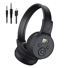 Load image into Gallery viewer, Kamapulo F4 Rechargeable &amp; Portable Personal FM Radio Headphones with Best Reception, FM Headset Radio Receiver for Meeting, Daily Works, Hiking, Jogging, Black_1
