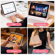 Load image into Gallery viewer, kantaj for iPad 8.3 inch Mini 7 (2024)/Mini 6 (2021) Generation Keyboard Case with Mouse, Detachable Case with Keyboard for iPad A17 Pro/7th/6th Gen, Magnetic, Auto Sleep/Wake, Pencil Holder, PK, Pink_2239
