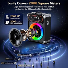 Load image into Gallery viewer, Karaoke Machine, Portable Bluetooth Speaker with 2 Wireless Microphones for Adults &amp; Kids,Singing Machine for Parties and Gatherings, PA System Supports TWS/USB/TF/REC/AUX and TV Connected, Pink_4962
