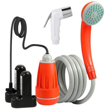 Load image into Gallery viewer, KEDSUM Portable Camping Shower, Camping Shower Pump with Dual Detachable USB Rechargeable Batteries, Portable Outdoor Shower Head for Camping, Hiking, Traveling GFS-1701_1
