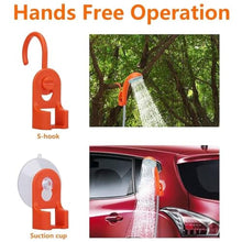 Load image into Gallery viewer, KEDSUM Portable Camping Shower, Camping Shower Pump with Dual Detachable USB Rechargeable Batteries, Portable Outdoor Shower Head for Camping, Hiking, Traveling GFS-1701_1606
