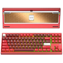 Load image into Gallery viewer, KEEBMONKEY WOBKEY Crush 80 Reboot CNC Aluminum 5-Second Quick-Release Triple-Mode Connectivity Mechanical Keyboard with Superior Acoustics (Pro Red)_1
