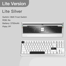 Load image into Gallery viewer, KEEBMONKEY WOBKEY Crush 80 Reboot CNC Aluminum 5-Second Quick-Release Triple-Mode Connectivity Mechanical Keyboard with Superior Acoustics (Lite Silver), White_5586
