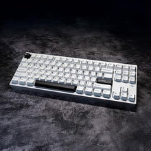 Load image into Gallery viewer, KEEBMONKEY WOBKEY Crush 80 Reboot CNC Aluminum 5-Second Quick-Release Triple-Mode Connectivity Mechanical Keyboard with Superior Acoustics (Lite Silver), White_5587
