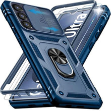 Load image into Gallery viewer, KEKBOXQ Case for Samsung Galaxy S25 Ultra Phone Case with Camera Cover &amp; 2 Pcs Screen Protectors,[Military Grade 20ft.] Shockproof/360 Magnetic Kickstand Protective Case for S 25 Ultra,Blue_1
