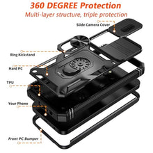 Load image into Gallery viewer, KEKBOXQ Case for Samsung Galaxy S25 Ultra Phone Case with Camera Cover &amp; 2 Pcs Screen Protectors,[Military Grade 20ft.] Shockproof/360 Magnetic Kickstand Protective Case for S 25 Ultra,Blue_2901
