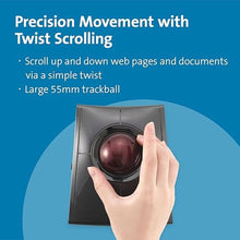 Load image into Gallery viewer, Kensington SlimBlade Pro Wireless Trackball, Rechargeable battery, Bluetooth 2.4GHz connection options (K72080WW), BlackRed_45

